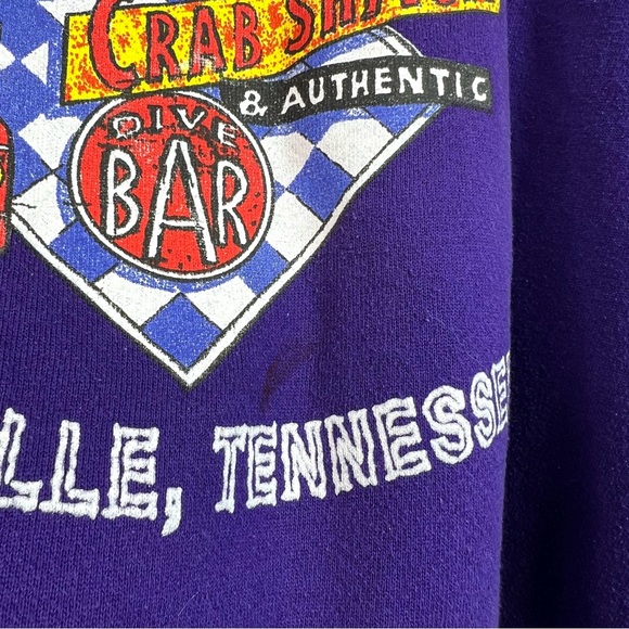 Vintage South Street Eat Smoke House Crab Shack Nashville Tennessee Sweater - Picture 5 of 10